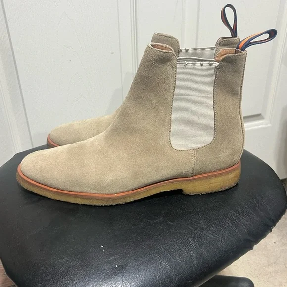 New Republic Sonoma Suede Chelsea Boots Sandstone Tan Men’s 10.5 D - Picture 5 of 13